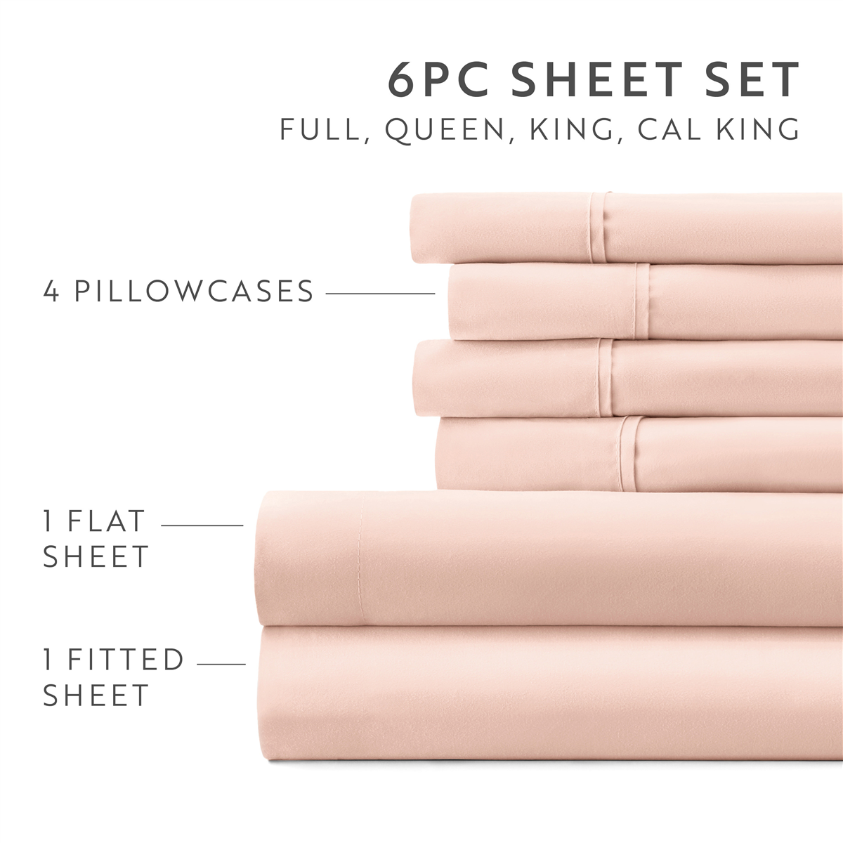 Soft Essentials 6pc. Luxury Ultra Soft Sheet Set
