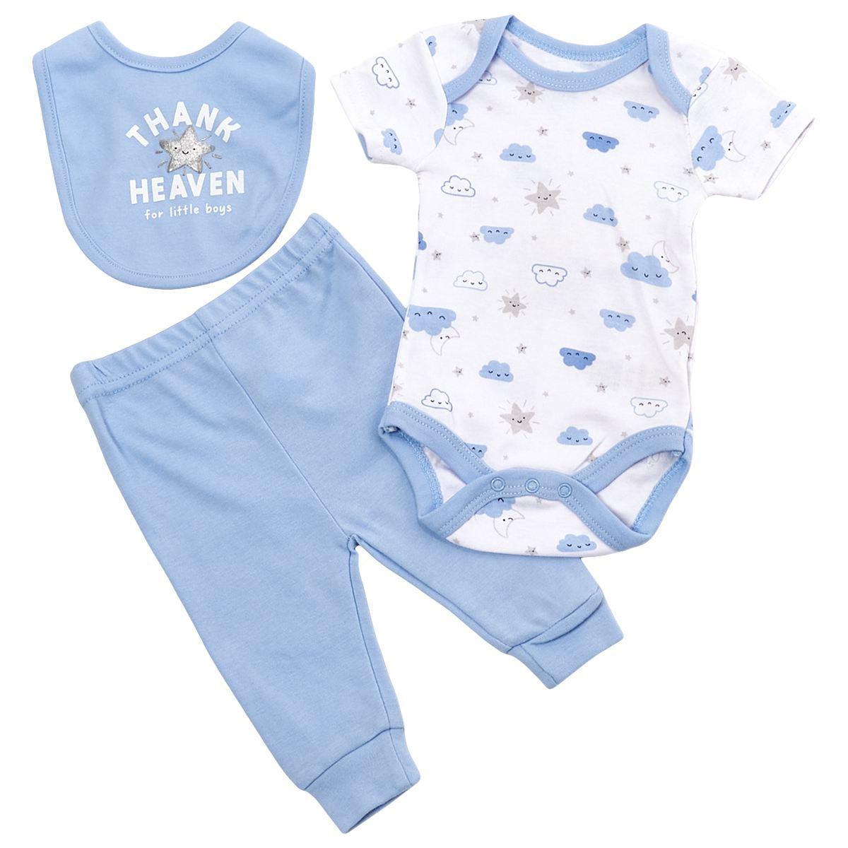 Baby Boy (NB-9M) baby views 3pc. Heaven Turn Me Around Set