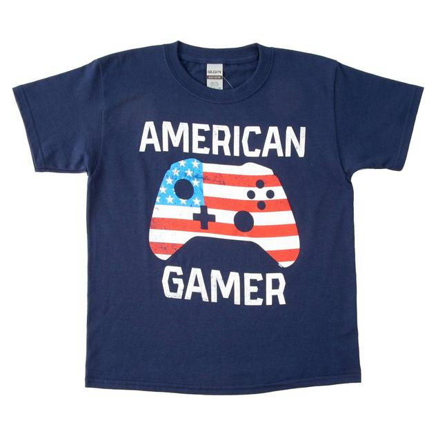 Boys (8-20) Home of the Brave American Gamer Short Sleeve Tee