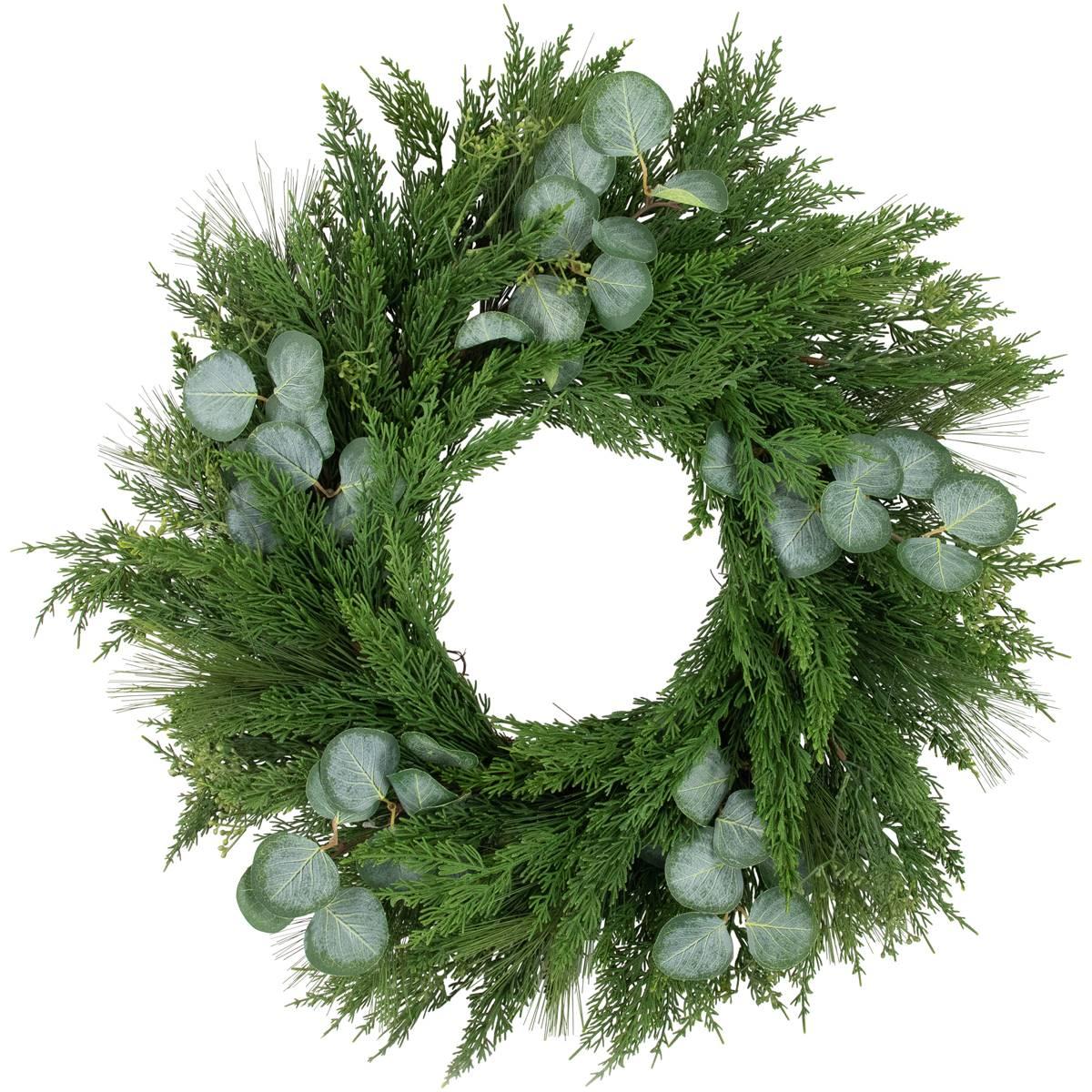 Northlight Seasonal 24in. Eucalyptus Artificial Christmas Wreath