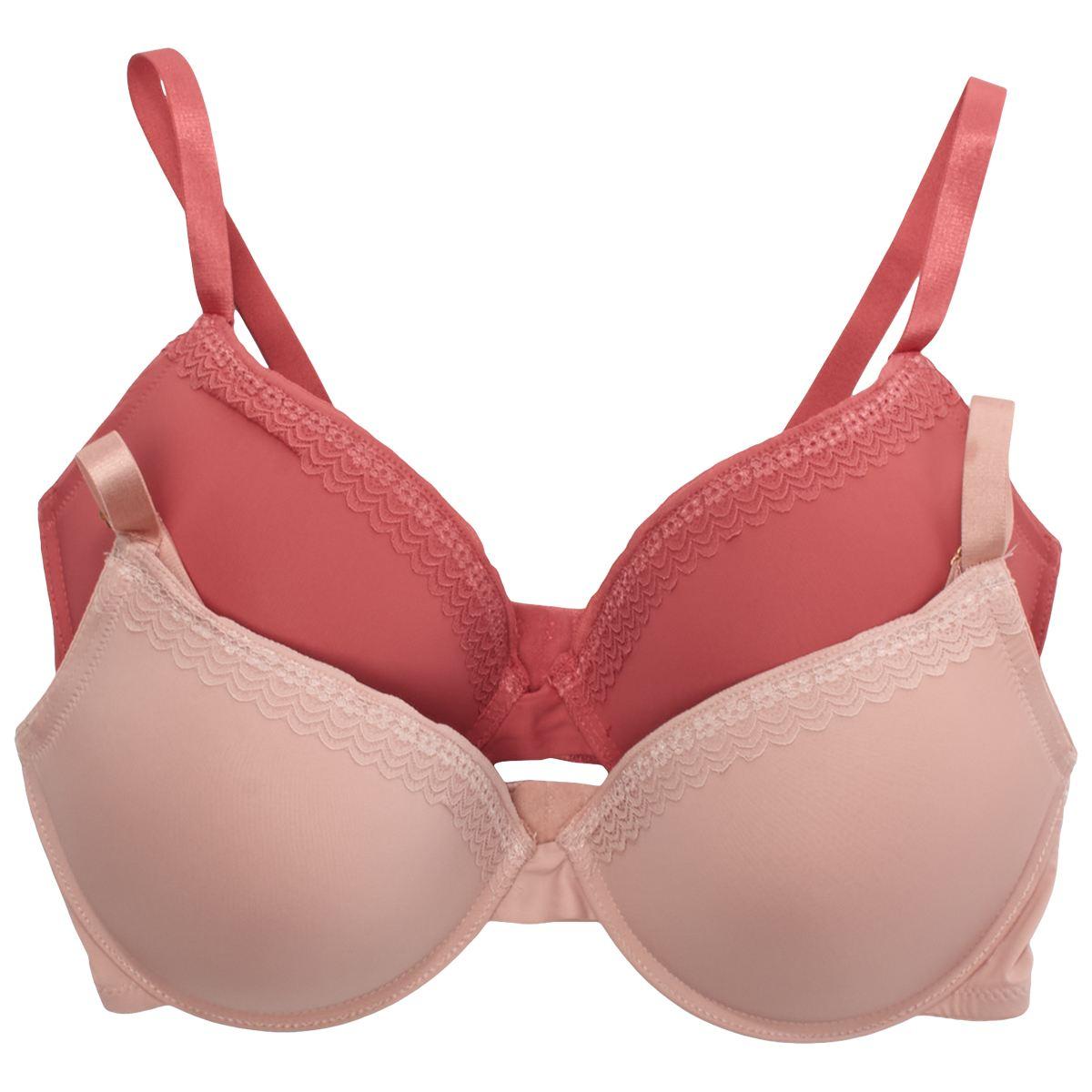 Plus Size Ava Rose 2pk. Push Up Micro Bras w/ Lace - 503006XABV
