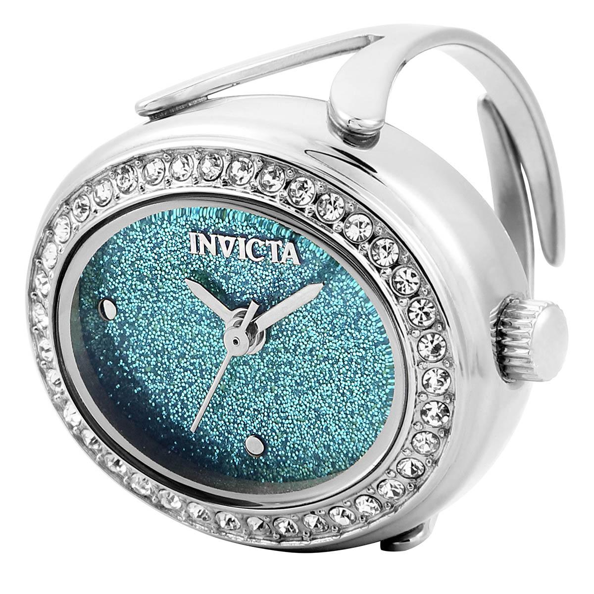 Womens Invicta Green Dial Mini Ring Watch - 49597