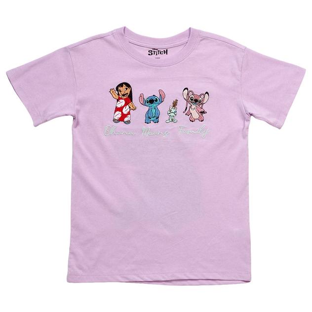 Girls (7-16) Disney Short Sleeve Stitch Front & Back Tee