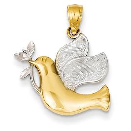 Gold Classics(tm) 14kt. Yellow Gold Peace Dove Pendant