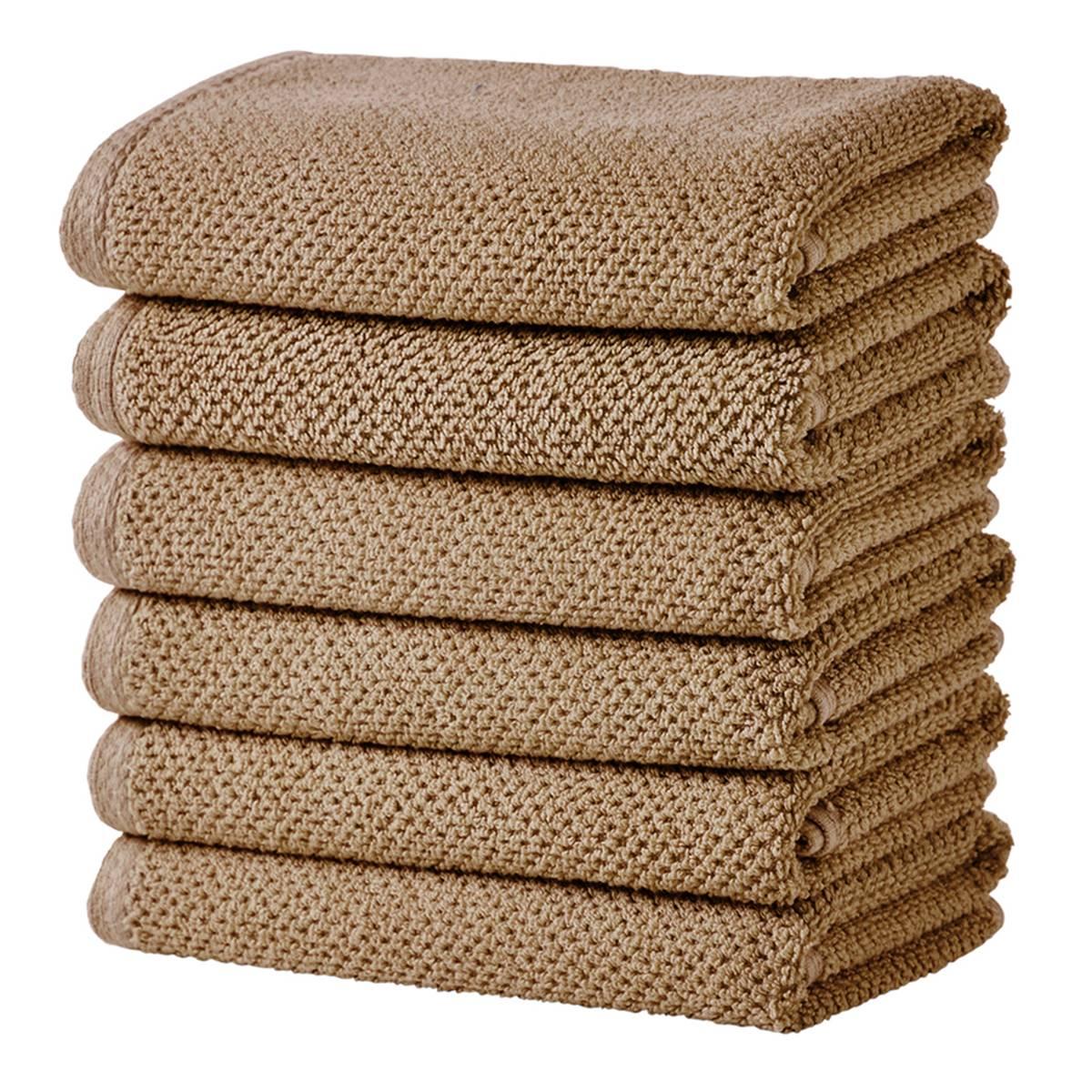 Freshfolds Acacia 6pc. Cotton Quick-Dry Hand Towel Set