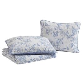 Cedar Court Chantilly Toile Reversible Quilt Set - King