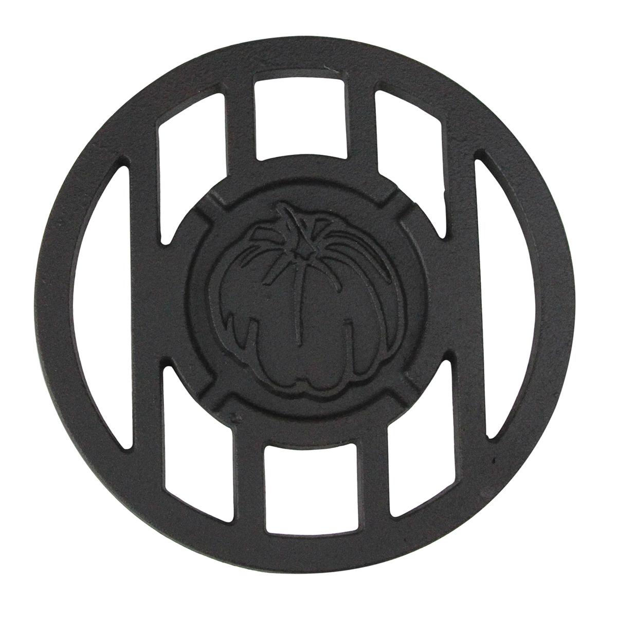 CC Home Furnishings Fall Pumpkin Cast Iron Branding Grill Rack