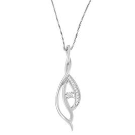 Espira 10kt. 1/10ctw. Round Diamond Pendant Necklace