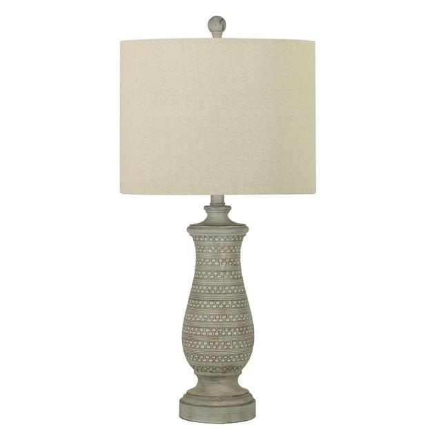Fangio Lighting Resin Table Lamp w/ USB