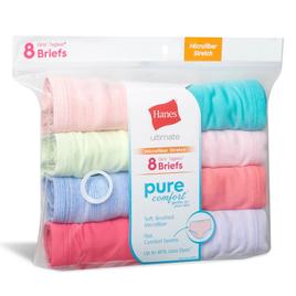 Girls Hanes Ultimate® Pure Comfort® 8pk. Brief Underwear