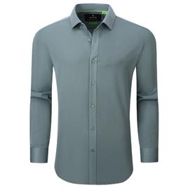 Mens Tom Baine Slim Fit Performance Dress Shirt - Light Grey