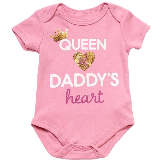 Baby Girl (3-12M) Babies with Attitude Daddy's Heart Bodysuit