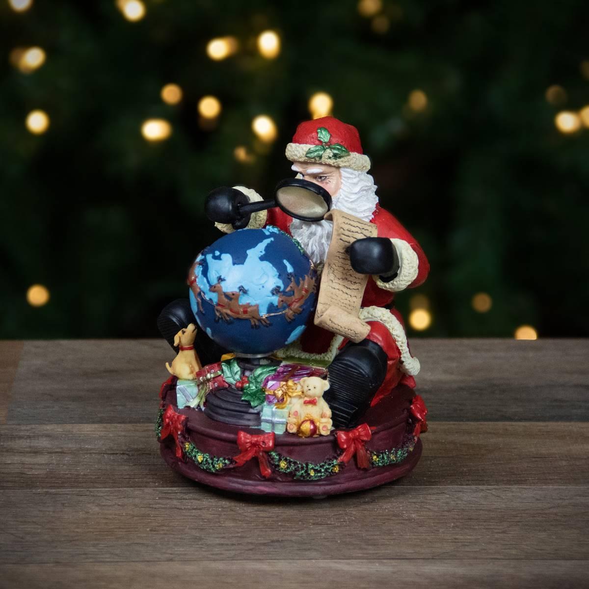 Northlight Seasonal 5.75in. Musical Santa Claus Christmas Figure