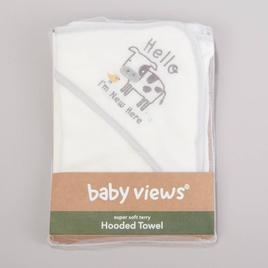 Baby Boy baby views(R) Soft Terry Farm Hooded Towel