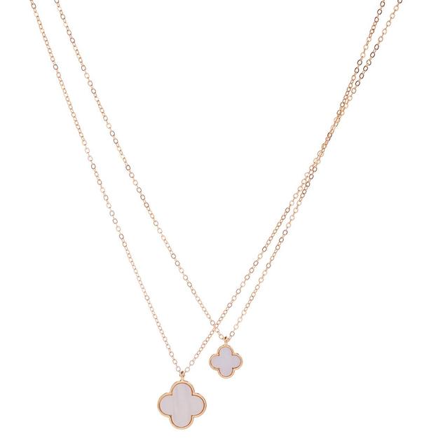 Ashley Cooper™ Mother of Pearl 2-Layer Lucky Clover Pendant