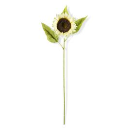 K&K Interiors Single Cream Sunflower Stem