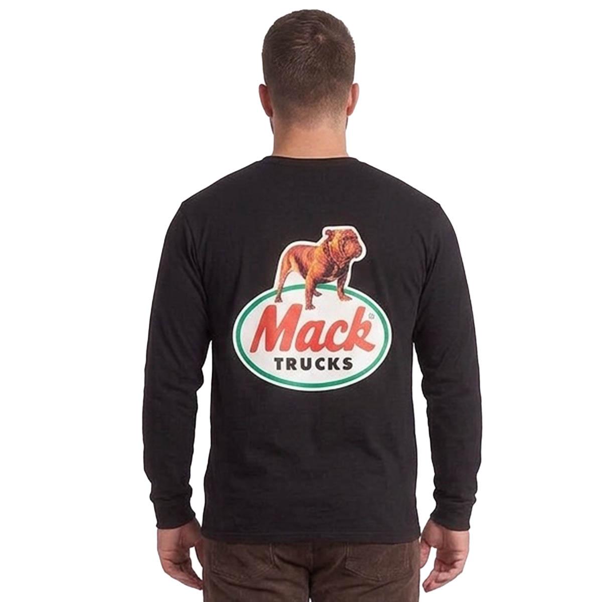 Mens Big & Tall Buckhorn River Long Sleeve Graphic Tee - Black