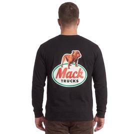 Mens Big & Tall Buckhorn River Long Sleeve Graphic Tee - Black