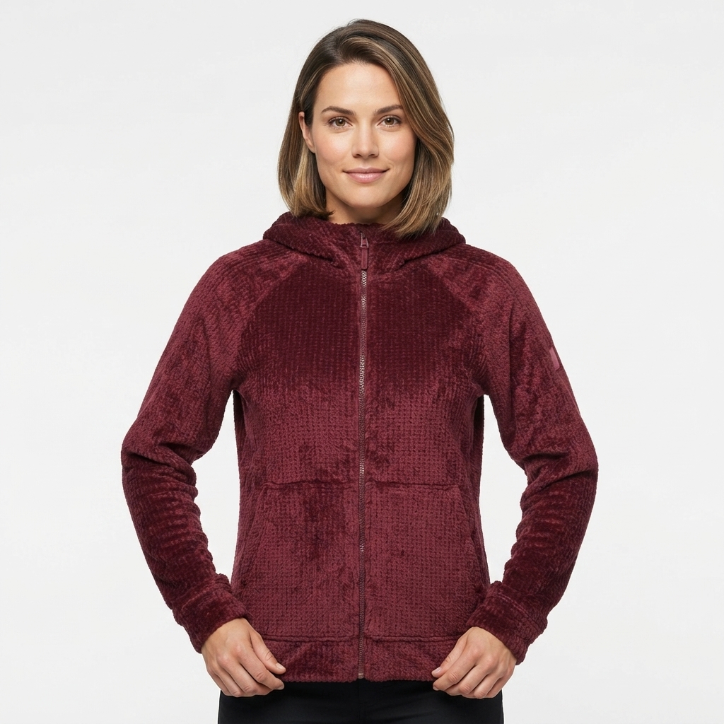 Womens Spyder Outdoor Velour Fleece Full Zip Jacket