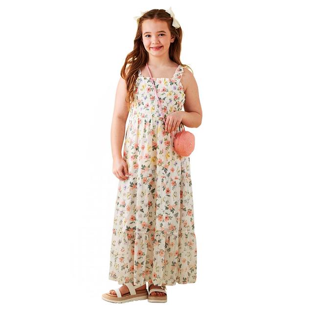 Girls (7-16) Speechless® Smocked Floral Maxi Dress w/ Bag