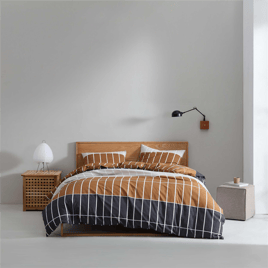 Marimekko Tiiliskivi Raita Cotton Duvet Cover Set