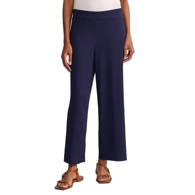 Womens Jones New York Crinkled Wide Leg Crop Dress Pants