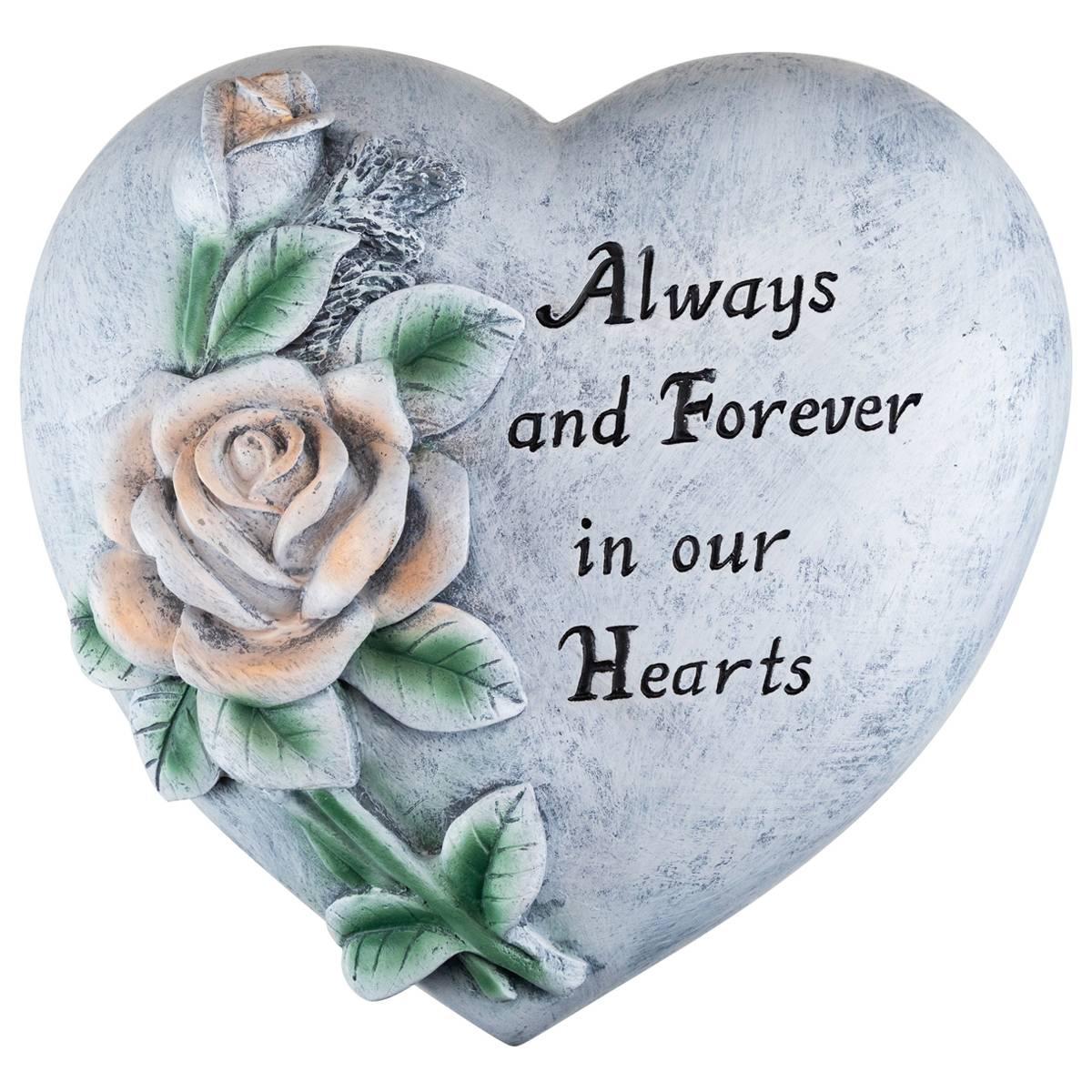 Northlight Seasonal Forever in Our Hearts Memorial Garden Stone