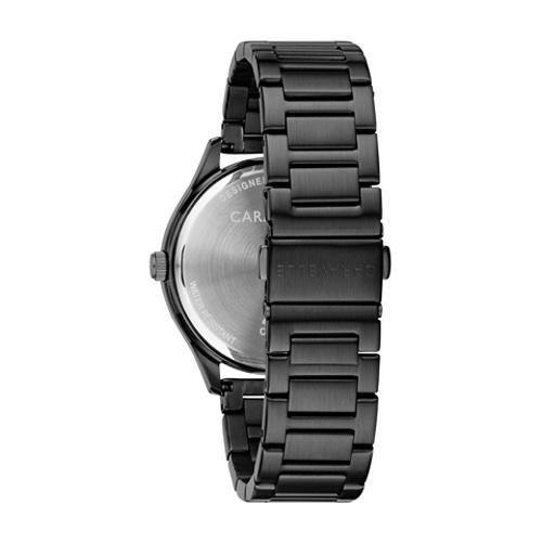 Mens Caravelle Black IP Steel Bracelet Watch - 45C116