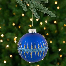 Northlight Seasonal 4in. Glitter Glass Ball Christmas Ornament