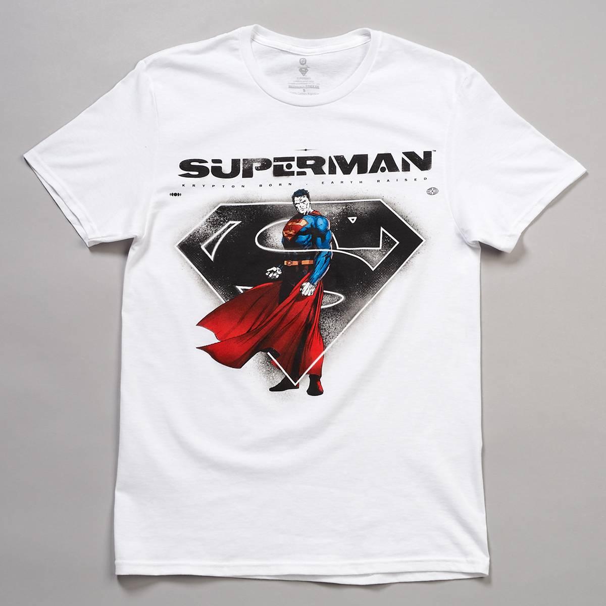 Young Mens Superman Short Sleeve Graphic Tee