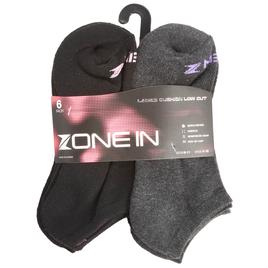 Womens Zone In 6pk. Cushion Low Cut Socks