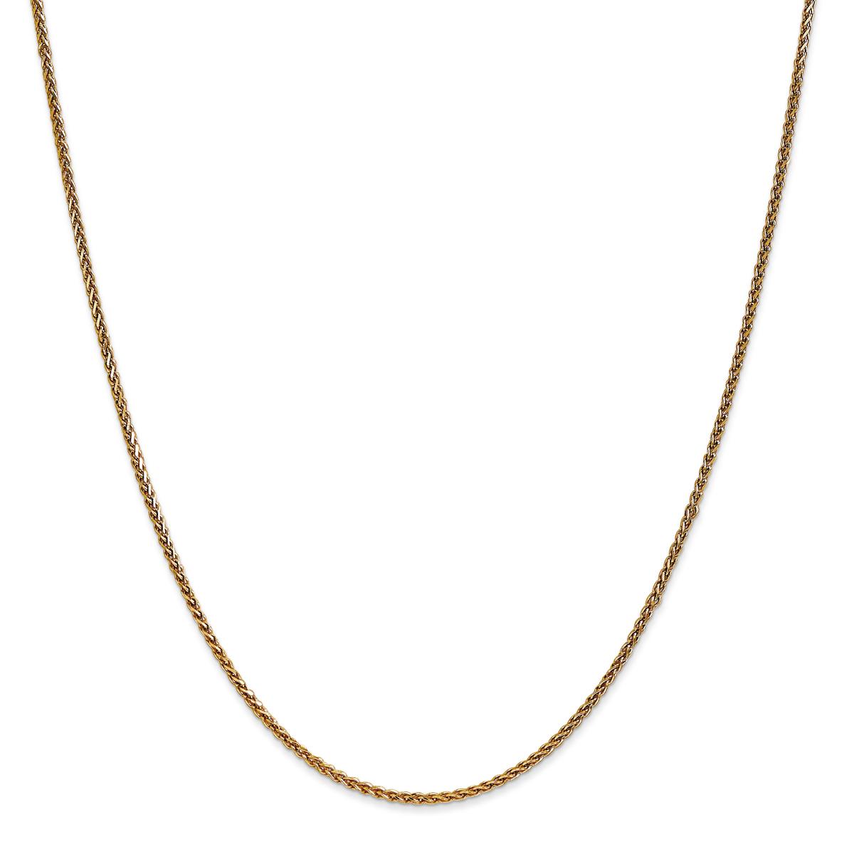 Gold Classics(tm) 1.4mm. 14k Diamond Cut Spiga Chain Necklace