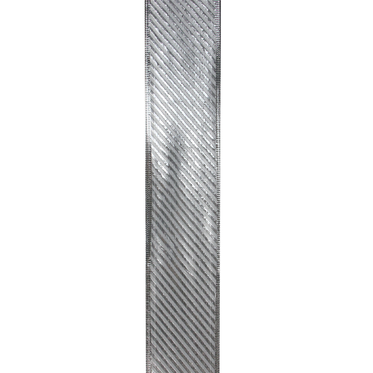 Northlight Club 12pk. Shiny Silver Stripe Christmas Ribbon Spool