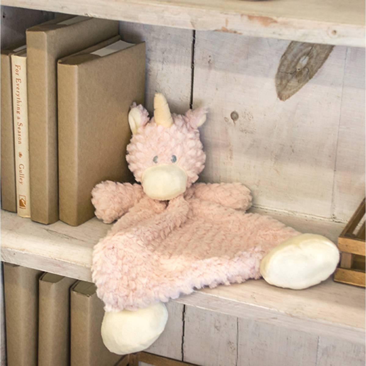 Demdaco Wendy Unicorn Rattle Blankie