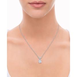 Nova Star® Sterling Silver 1ctw. Pendant & Earring Set