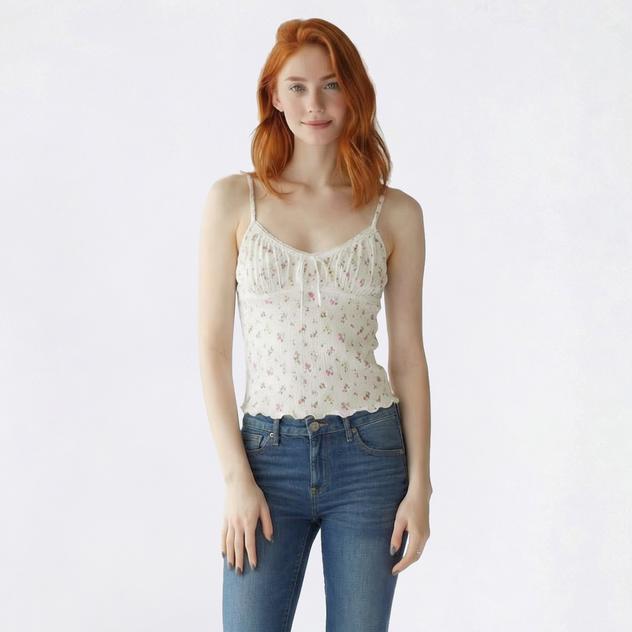 Juniors Madden Girl Ruched Flare Camisole