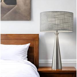 HomeRoots 22in. Silver Metal Base Table Lamp