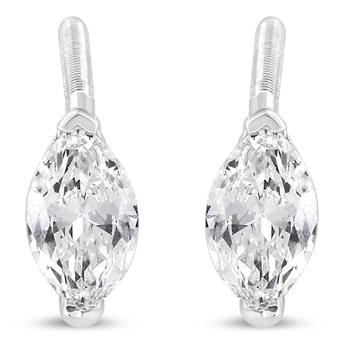 Haus of Brilliance White Gold 1/2ctw. Lab Grown Diamond Earrings