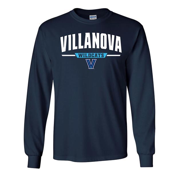 Mens Villanova High Arch Long Sleeve Tee