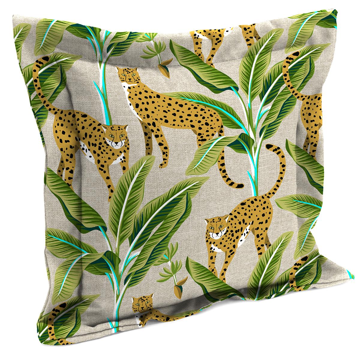 Jordan Manufacturing Enzel Linen Flange Edge Outdoor Toss Pillow