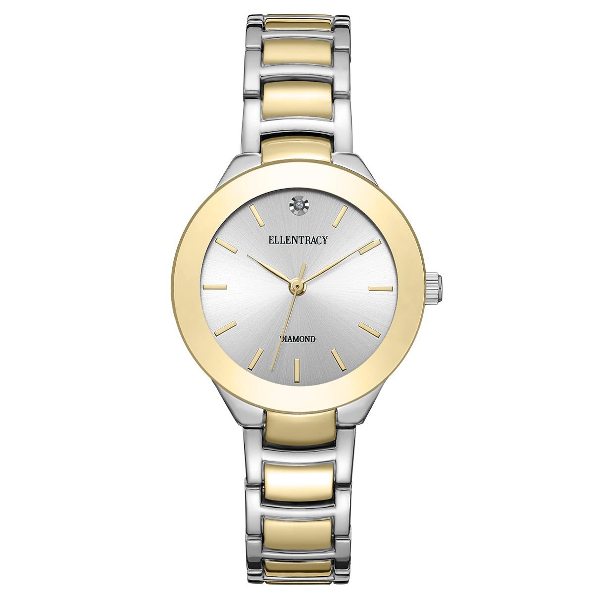 Womens Ellen Tracy Two-Tone Genuine Diamond Watch - ET5294TTG