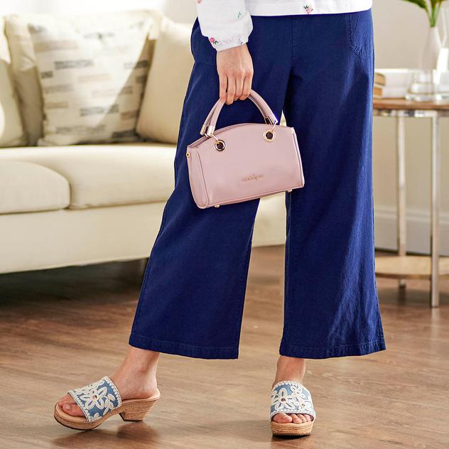 Womens LANDS’ END® Straight Leg Drapey Ankle Pants