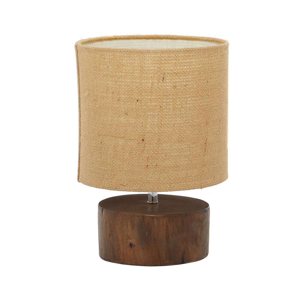 9th & Pike(R) Brown Wood Rustic Table Lamp