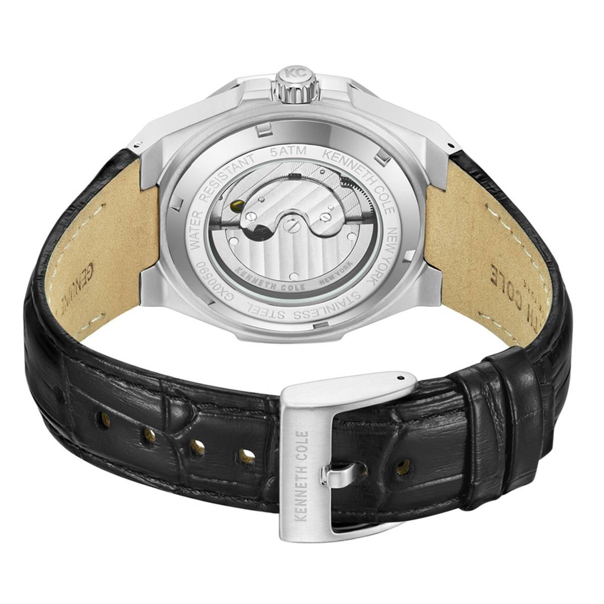 Mens Kenneth Cole® New York Black Automatic Watch-KCWGX0059001
