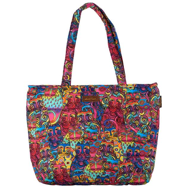 Laurel Burch Cats Rainbow Celebration Tote