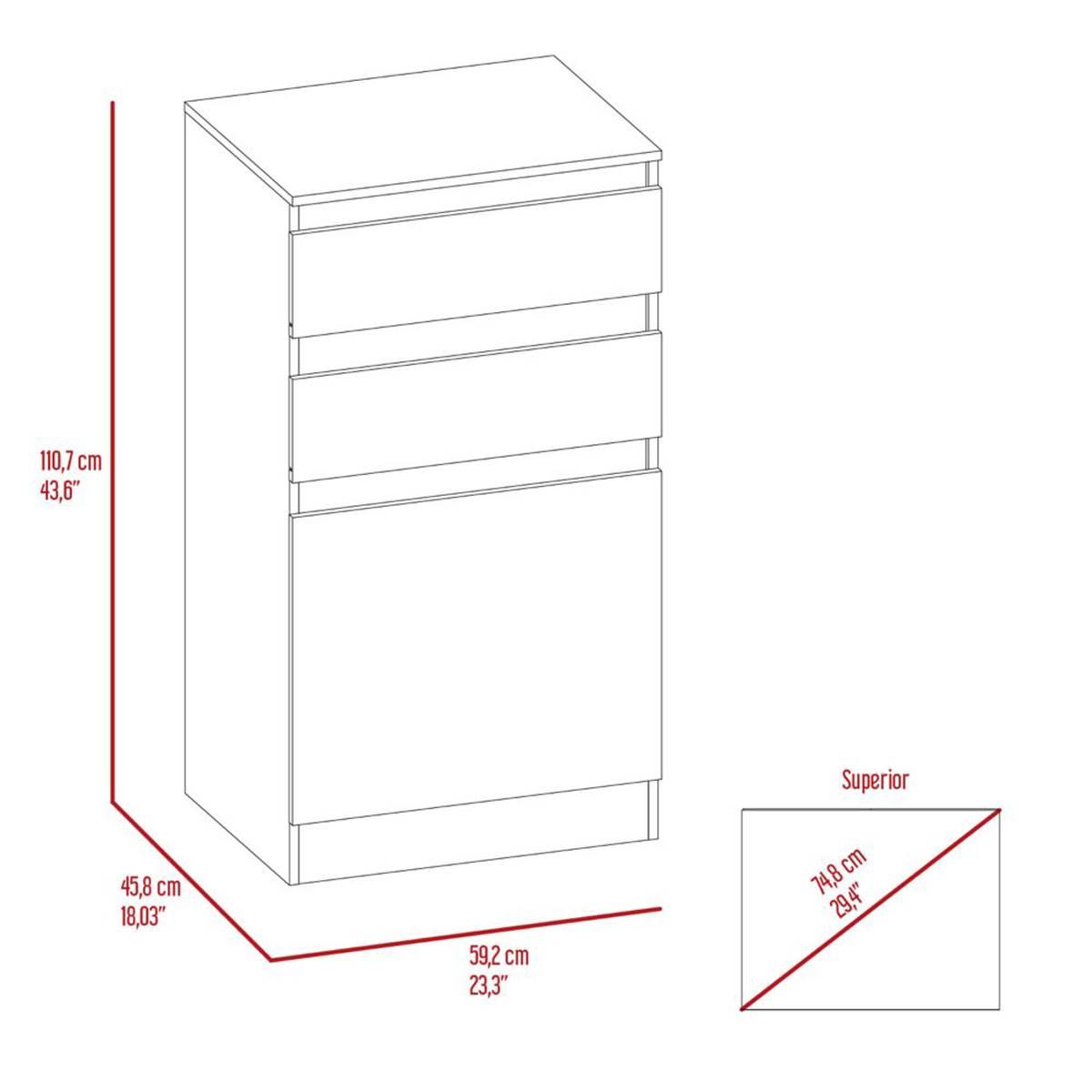 FM FURNITURE Celestial Dresser w/ Cosmetic Station