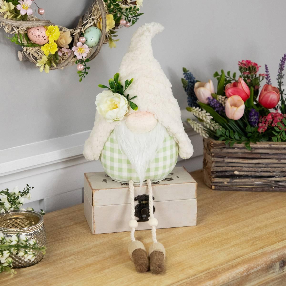 Northlight Seasonal Sitting Gnome with Dangling Legs Figurine