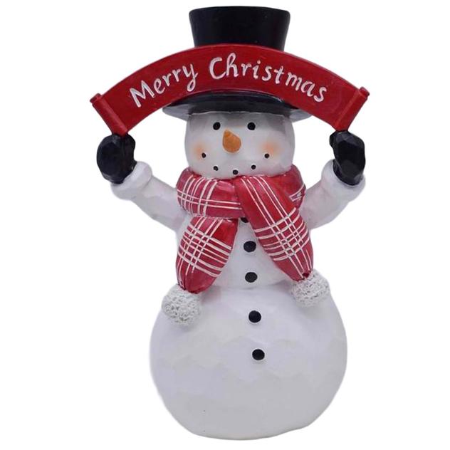 Merry Christmas Snowman Tabletop Décor