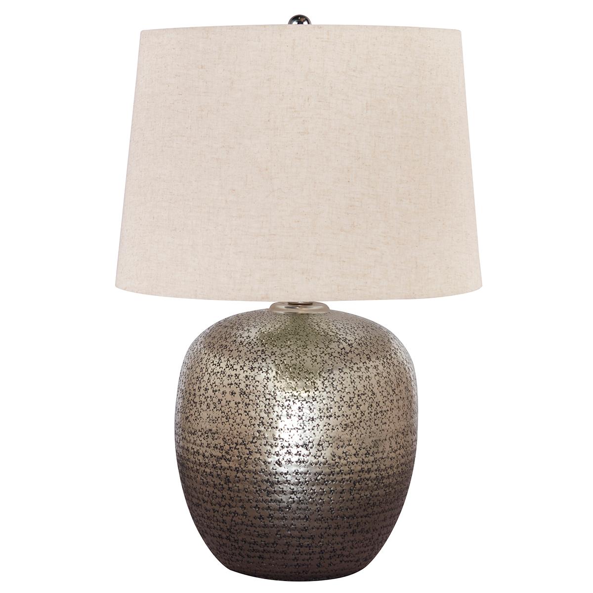 Signature Design by Ashley Antique Silver Aluminum Table Lamp