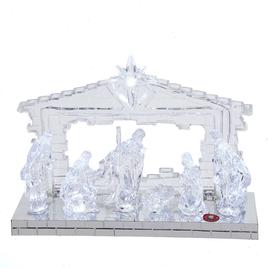 Kurt S. Adler 8.7in. Light-Up LED Musical Nativity Scene